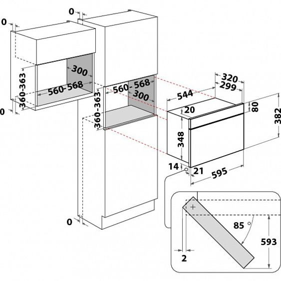 Встраиваемая микроволновая печь Hotpoint-Ariston MN 613 IX купить с доставкой по Москве и Московской области в интернет-магазине ТехноВегас