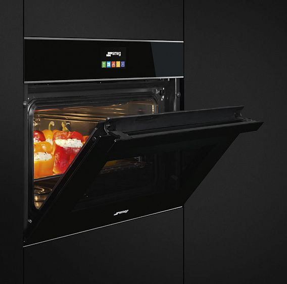 Духовой шкаф электрический компактный SMEG SF4604PVCNX1 купить с доставкой по Москве и Московской области в интернет-магазине ТехноВегас