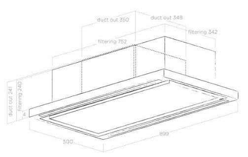 Вытяжка ELICA CLOUD SEVEN IX/A/90