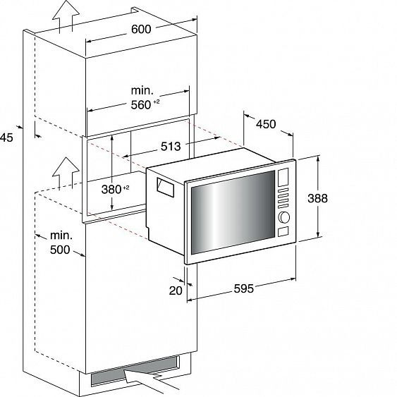 Встраиваемая микроволновая печь Hotpoint-Ariston MWHA 222.1 X купить с доставкой по Москве и Московской области в интернет-магазине ТехноВегас