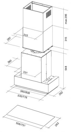 Вытяжка Falmec GRUPPO INCASSO NRS 70 ix купить с доставкой по Москве и Московской области в интернет-магазине ТехноВегас