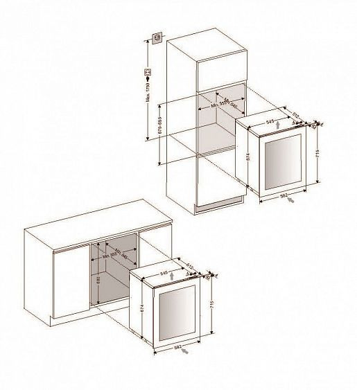 Винный шкаф DUNAVOX DAV-32.81DOP.TO купить с доставкой по Москве и Московской области в интернет-магазине ТехноВегас