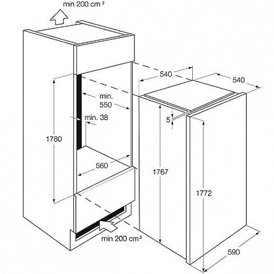 Холодильник ELECTROLUX ERX3214AOX купить с доставкой по Москве и Московской области в интернет-магазине ТехноВегас