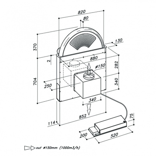 Встраиваемая вытяжка в стол SIRIUS SDD13-EM SUNRISE COPPER купить с доставкой по Москве и Московской области в интернет-магазине ТехноВегас