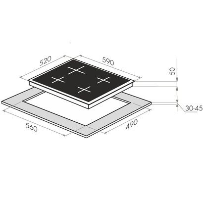 Газовая панель Maunfeld MGHE.64.74RWAS купить с доставкой по Москве и Московской области в интернет-магазине ТехноВегас
