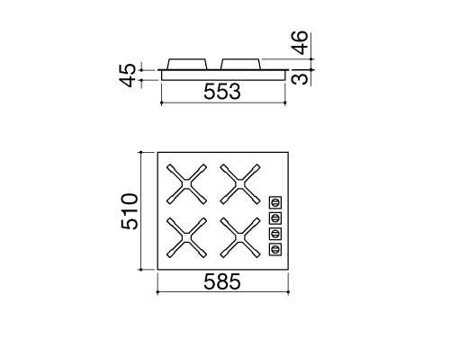 Варочная поверхность BARAZZA 1PUN64 купить с доставкой по Москве и Московской области в интернет-магазине ТехноВегас
