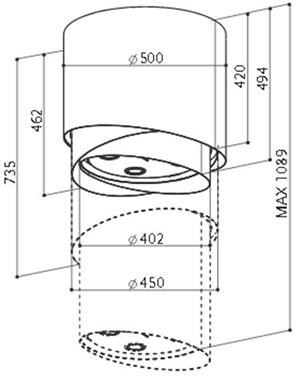Вытяжка FABER 345.0492.594 FABER PAREO EVO PLUS TIBETIAN SILVER купить с доставкой по Москве и Московской области в интернет-магазине ТехноВегас