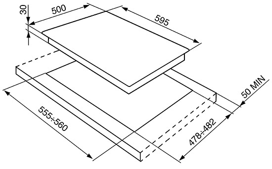 Варочная панель SMEG SRV864AVOGH купить с доставкой по Москве и Московской области в интернет-магазине ТехноВегас