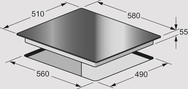 Варочная поверхность Fulgor Milano CH 604 ID TS купить с доставкой по Москве и Московской области в интернет-магазине ТехноВегас