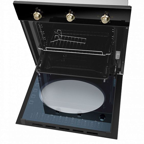 Встраиваемый газовый духовой шкаф Maunfeld EOGC604RBG.MT