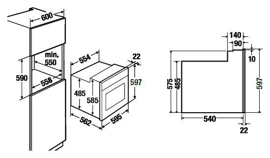 Духовой шкаф KUPPERSBUSCH EEB 6860.1 JX2 Black Chrome купить с доставкой по Москве и Московской области в интернет-магазине ТехноВегас