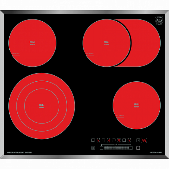 ВСТРАИВАЕМАЯ ЭЛЕКТРИЧЕСКАЯ ВАРОЧНАЯ ПАНЕЛЬ KAISER KCT 6715 F