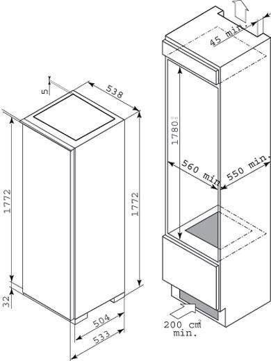 Холодильник  DE DIETRICH drs 1332 j купить с доставкой по Москве и Московской области в интернет-магазине ТехноВегас