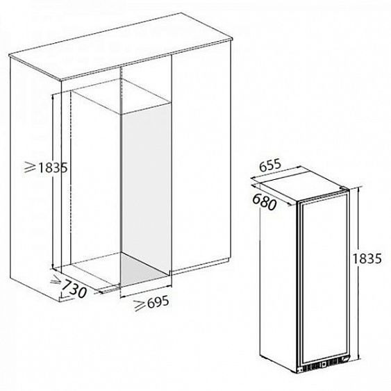 Винный шкаф DUNAVOX  exclusive dx-181.490dbk купить с доставкой по Москве и Московской области в интернет-магазине ТехноВегас