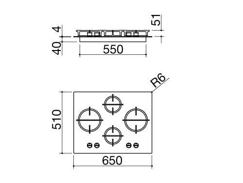 Варочная поверхность BARAZZA 1PMD64 купить с доставкой по Москве и Московской области в интернет-магазине ТехноВегас
