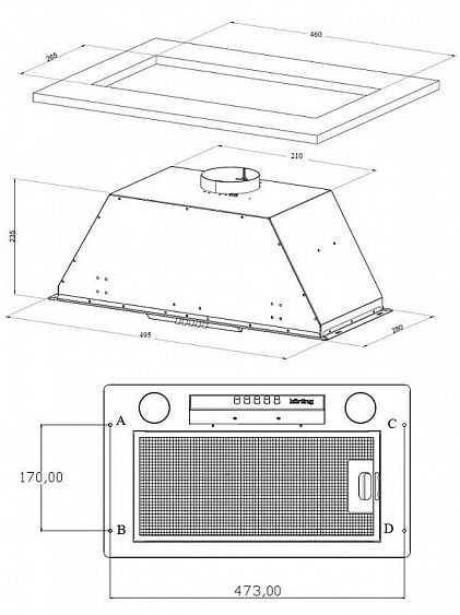 Вытяжка KORTING KHI 6631 RN