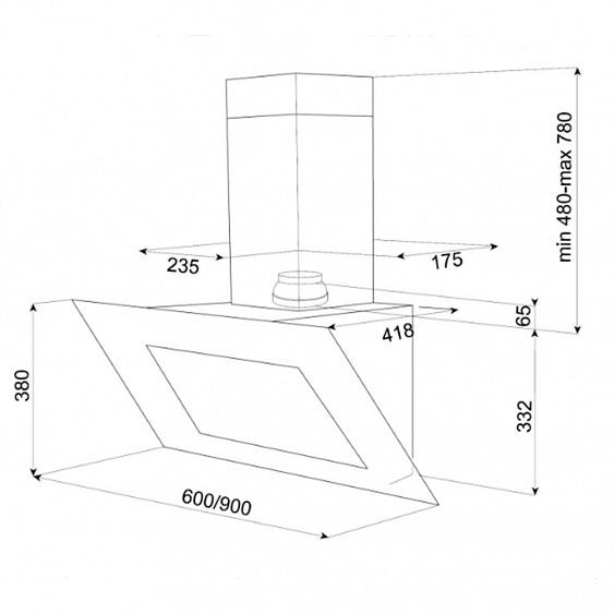 Вытяжка TEKA DVT 650 black купить с доставкой по Москве и Московской области в интернет-магазине ТехноВегас