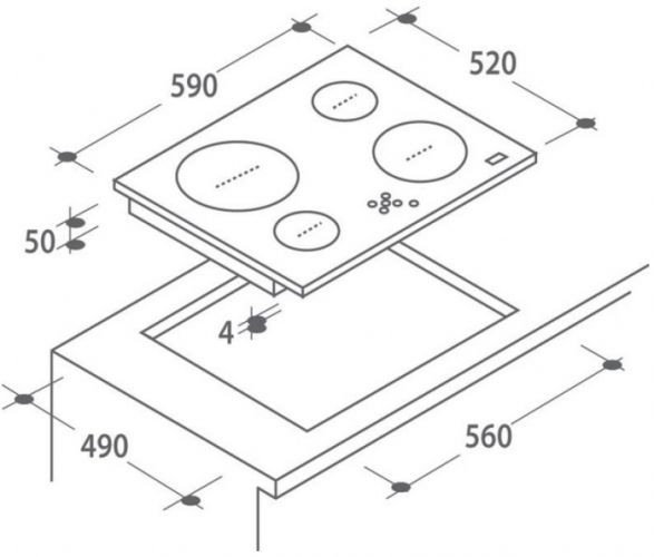 Варочная панель Candy CH 64 DXT купить с доставкой по Москве и Московской области в интернет-магазине ТехноВегас
