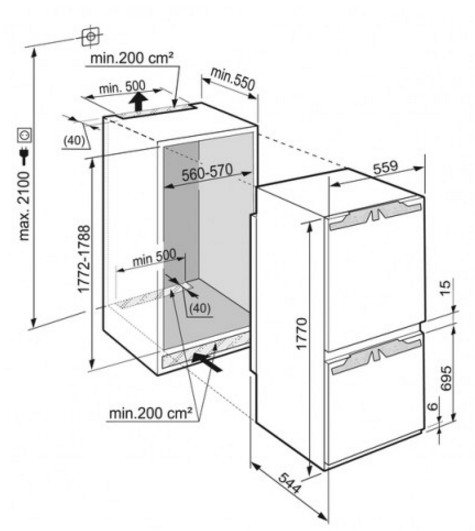 Холодильник LIEBHERR icbn 3366-20 001
