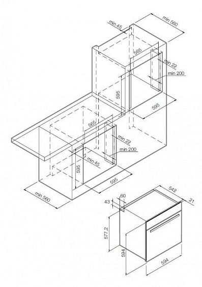 Духовой шкаф  GRAUDE BM 60.2 S купить с доставкой по Москве и Московской области в интернет-магазине ТехноВегас