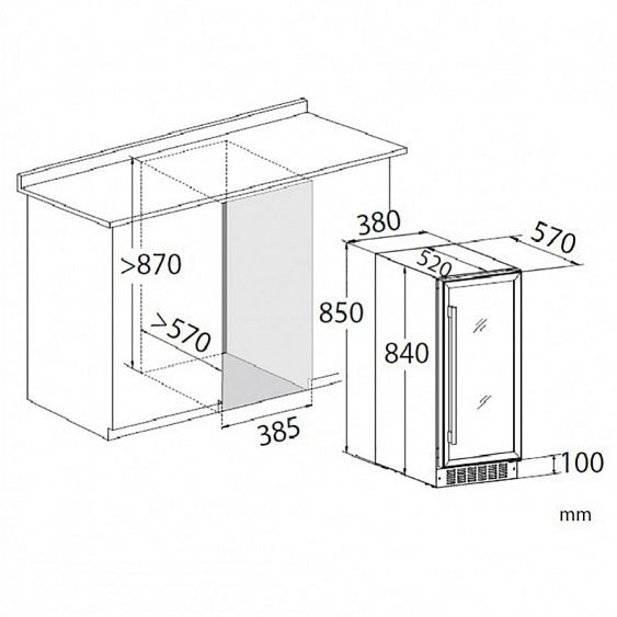 Винный шкаф DUNAVOX dx-32.88sdsk