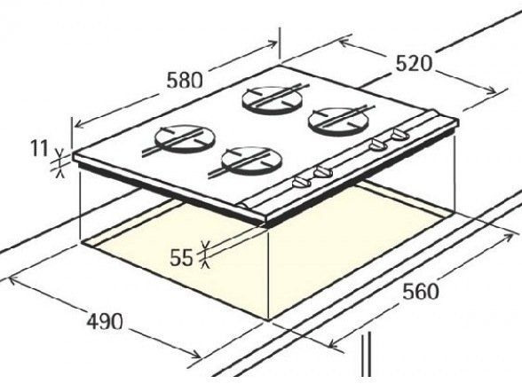 Поверхность AEG fm 6300 gan