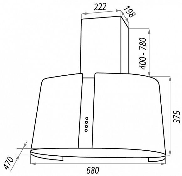 Вытяжка MAUNFELD Sheffield 70 WHITE COLOR