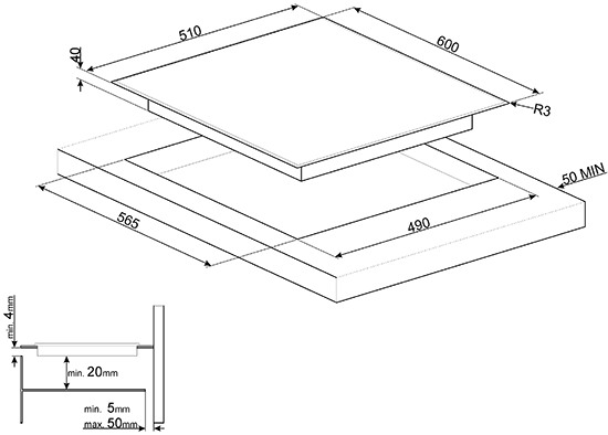 Варочная панель SMEG SE364ETD купить с доставкой по Москве и Московской области в интернет-магазине ТехноВегас