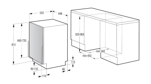 Встраиваемая посудомоечная машина Hisense HV543D10 купить с доставкой по Москве и Московской области в интернет-магазине ТехноВегас