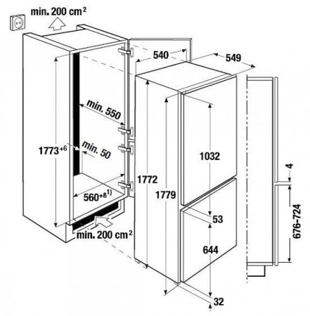 Холодильник KUPPERSBUSCH FKG 8300.0i купить с доставкой по Москве и Московской области в интернет-магазине ТехноВегас