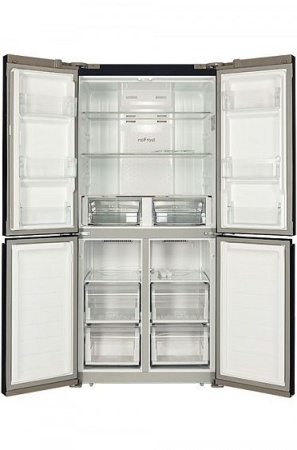 Холодильник HIBERG RFQ-490DX NFB купить с доставкой по Москве и Московской области в интернет-магазине ТехноВегас