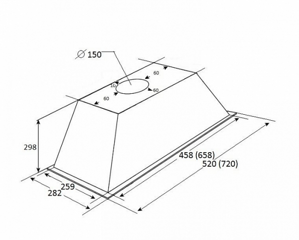 Вытяжка KUPPERSBERG INLINEA 52 C