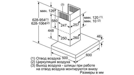 Каминная вытяжка Bosch DWB 67JP50 купить с доставкой по Москве и Московской области в интернет-магазине ТехноВегас