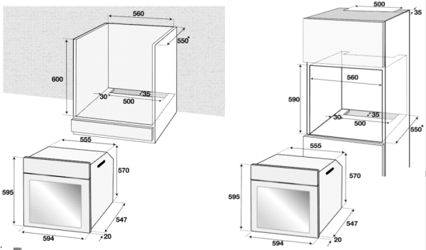 Электрический духовой шкаф BEKO BIRT 24301BRMS купить с доставкой по Москве и Московской области в интернет-магазине ТехноВегас