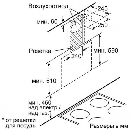 Вытяжка NEFF d36dt57n0 купить с доставкой по Москве и Московской области в интернет-магазине ТехноВегас