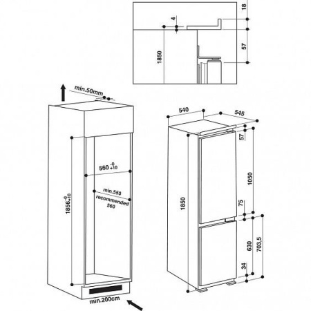 Холодильник HOTPOINT-ARISTON BCB 7525 AA (RU) купить с доставкой по Москве и Московской области в интернет-магазине ТехноВегас