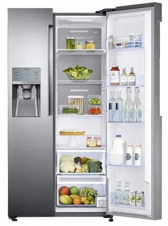 Холодильник Samsung RS58K6537SL серебристый купить с доставкой по Москве и Московской области в интернет-магазине ТехноВегас