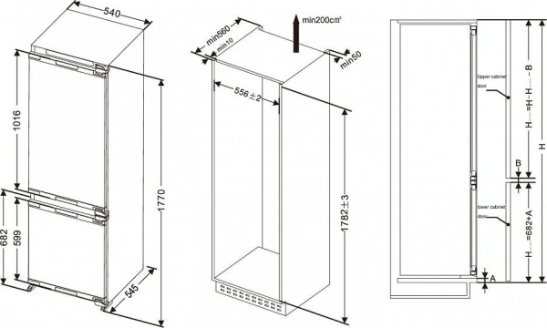 Встраиваемый холодильник Haier HRF236NFRU купить с доставкой по Москве и Московской области в интернет-магазине ТехноВегас
