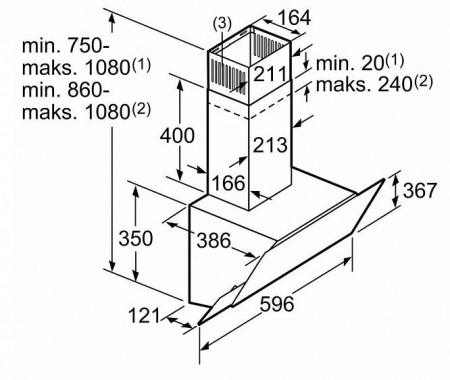 Вытяжка BOSCH DWK66AJ60T купить с доставкой по Москве и Московской области в интернет-магазине ТехноВегас