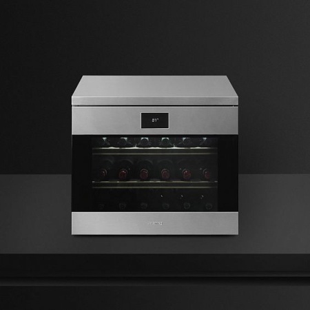 Встраиваемый винный шкаф SMEG CVF318XS купить с доставкой по Москве и Московской области в интернет-магазине ТехноВегас