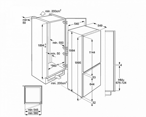 Холодильник SMEG C3192F2P купить с доставкой по Москве и Московской области в интернет-магазине ТехноВегас