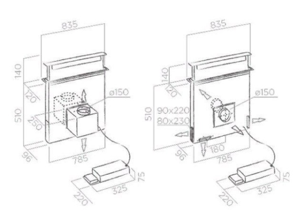 Вытяжка ELICA PANDORA GME IX/A/90 купить с доставкой по Москве и Московской области в интернет-магазине ТехноВегас