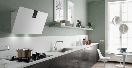 Вытяжка FABER SOFT EDGE BIANCO KOS A80 купить с доставкой по Москве и Московской области в интернет-магазине ТехноВегас