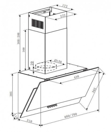 Вытяжка ZIGMUND & SHTAIN K 132.6 B купить с доставкой по Москве и Московской области в интернет-магазине ТехноВегас