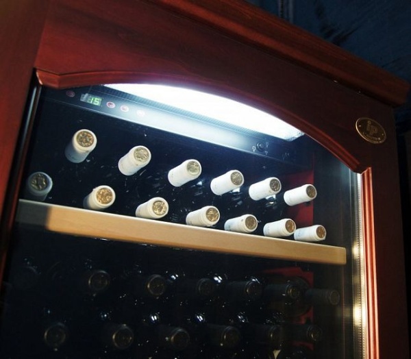 Винный шкаф IP INDUSTRIE cex 2151 lсu (цвет - вишня) купить с доставкой по Москве и Московской области в интернет-магазине ТехноВегас