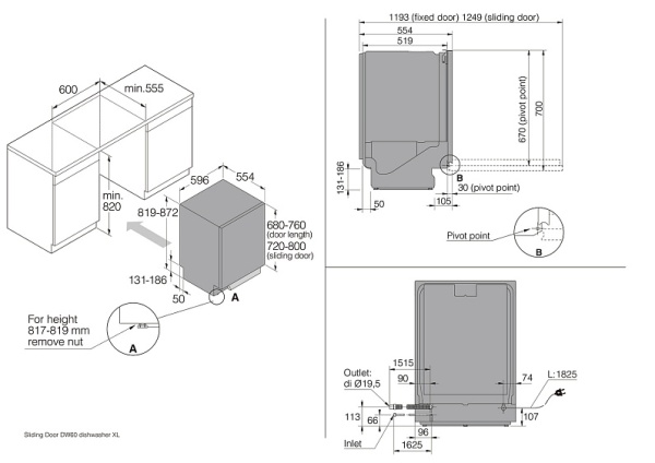 ПОСУДОМОЕЧНАЯ МАШИНА ASKO DSD746U купить с доставкой по Москве и Московской области в интернет-магазине ТехноВегас