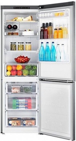 Холодильник Samsung RB33J3030SA серебристый купить с доставкой по Москве и Московской области в интернет-магазине ТехноВегас