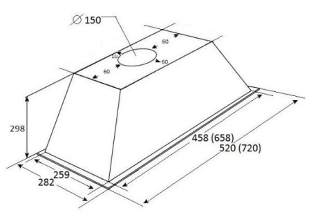 Вытяжка KUPPERSBERG INLINEA 72 B купить с доставкой по Москве и Московской области в интернет-магазине ТехноВегас