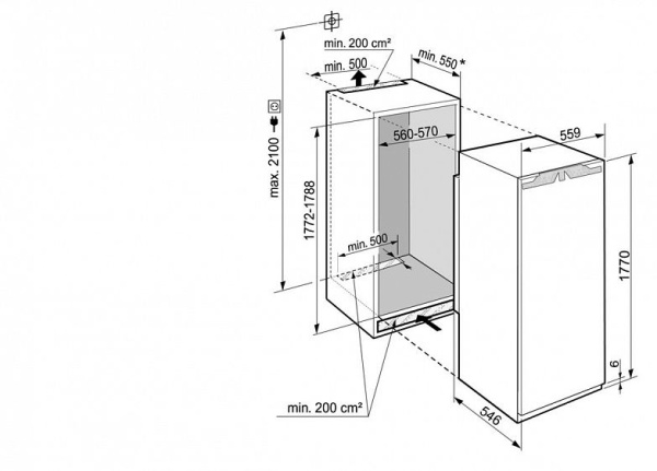ХОЛОДИЛЬНИК LIEBHERR IRBE 5120 купить с доставкой по Москве и Московской области в интернет-магазине ТехноВегас