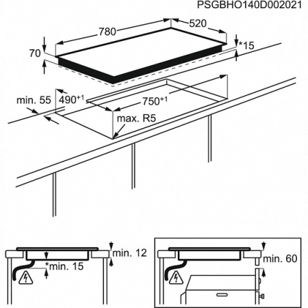 Встраиваемая электрическая варочная панель Electrolux EHX8H10FBK купить с доставкой по Москве и Московской области в интернет-магазине ТехноВегас